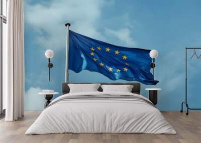 european union flag Wall mural