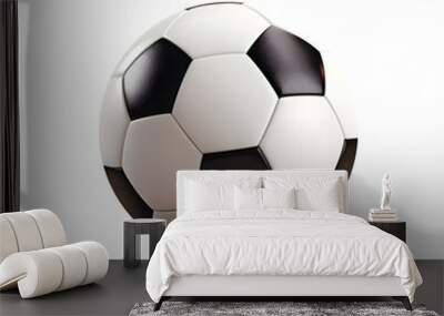 soccer ball isolated on white. transparent background Wall mural