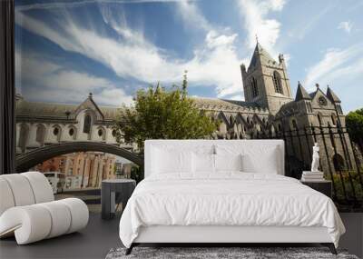 Christchurch Cathedral in Dublin City, Ireland Wall mural