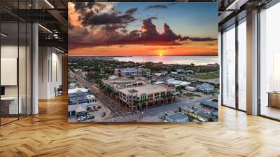 Aerial Down Town Punta Gorda  Wall mural