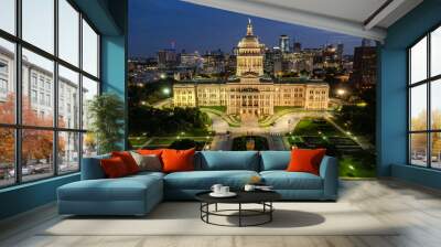 Texas State Capitol, Austin. 2 Wall mural