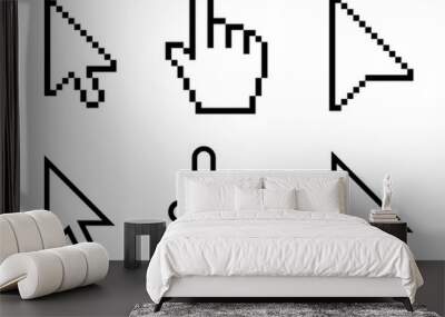 vector set of cursors. pointer, pixel, Wall mural