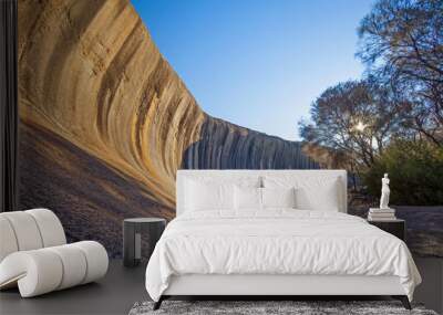 Wave Rock, near Hyden in Western Australia. Wall mural