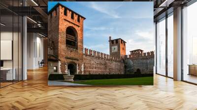 Castelvecchio in Verona, Northern Italy Wall mural