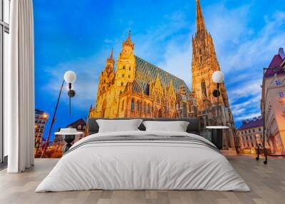 vienna, austria, europe: st. stephen's cathedral or stephansdom, stephansplatz Wall mural