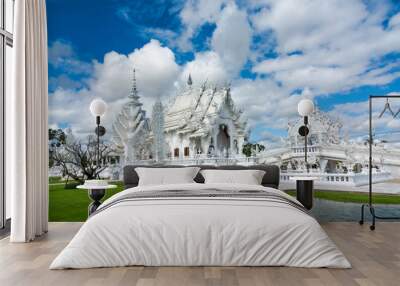 Wat Rong Khun (White Temple), Chiang Rai, Thailand Wall mural