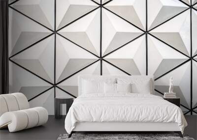 Beautiful minimalist triangle shape wall background Wall mural