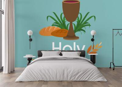 Holy week card Wall mural