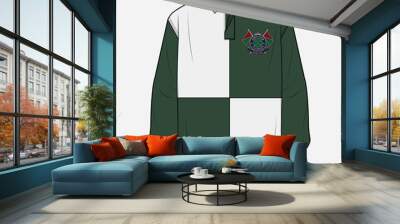 polo t shirt whit golf emblem Wall mural