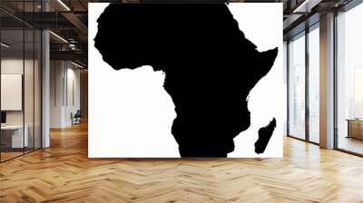 Africa Map Wall mural