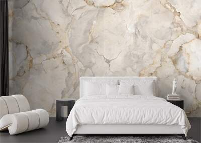 seamless pattern of polished white and grey marble with natural veining Wall mural