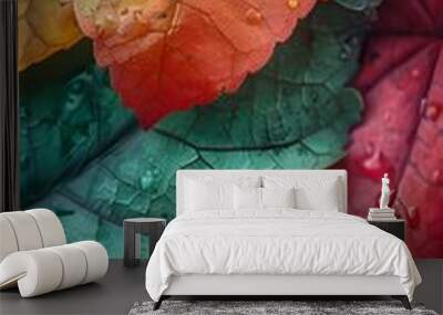 abstract september colors background Wall mural