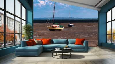 boats on the sea Wall mural