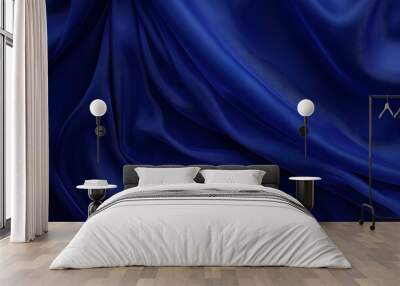 blue silk background Wall mural