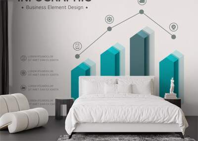 Business Info graphic Wall mural