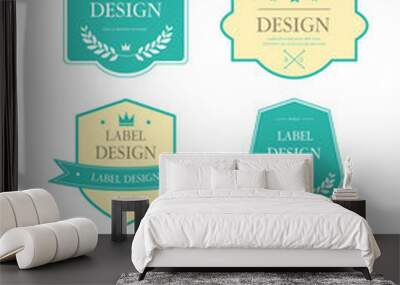 simple label Wall mural