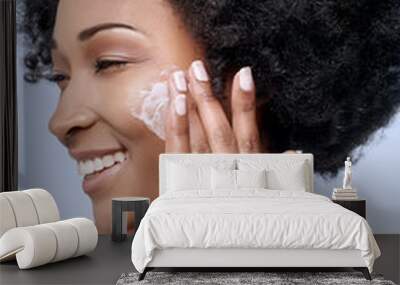 Beauty concept with black african model Wall mural