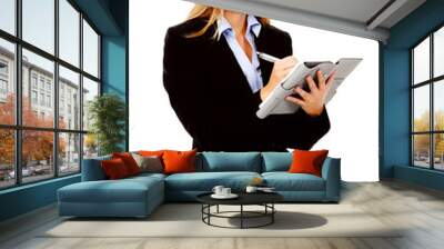 business woman with organizer Wall mural