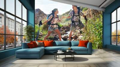 He's a natural trail guide Wall mural