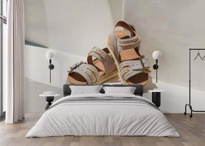 Pair of summer sandals  Wall mural