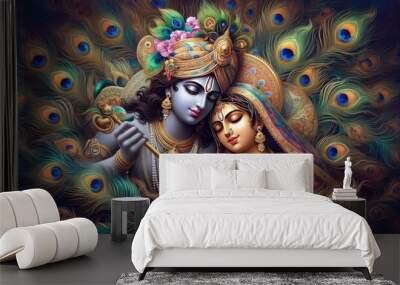 Radha and Krishna Wall mural