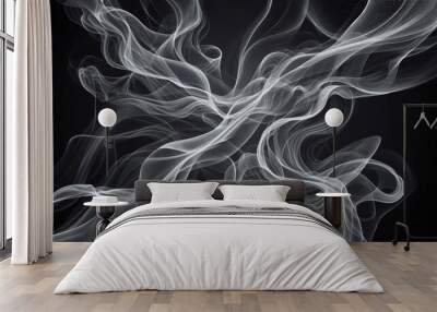 smoke on black Wall mural