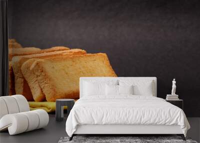 crispy rusk, cake rusk Wall mural