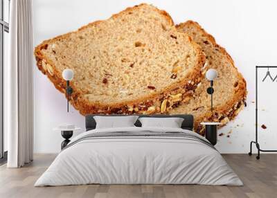 multi grain bread with slices Wall mural