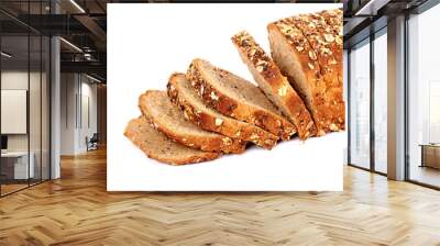 multi grain bread with slices Wall mural