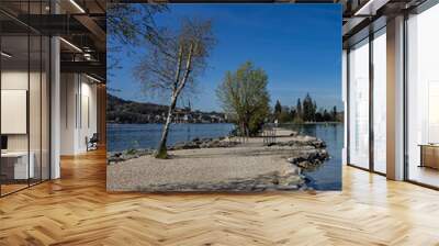 Beautiful landscape view of Annecy Lake. Haute-Savoie, France. Wall mural