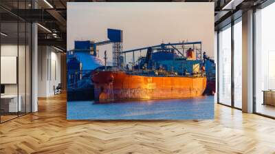 Old Rusty Tanker Wall mural