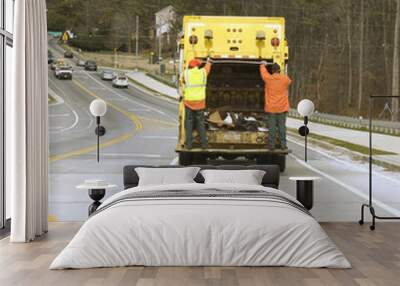 sanitation truck Wall mural