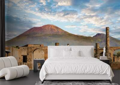 Vesuvius and Pompeii Wall mural