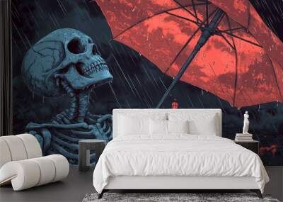 Skeleton Skull Wall mural