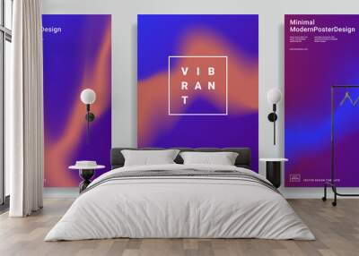 design templates with vibrant gradient shapes Wall mural