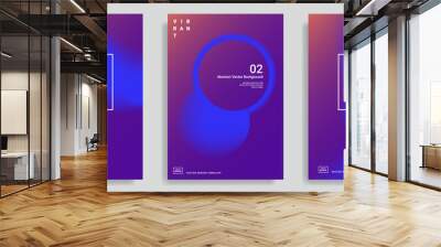 design templates with vibrant gradient shapes Wall mural