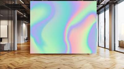 vibrant gradient holographic texture Wall mural