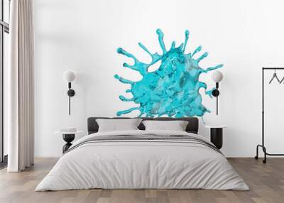 water spray splash  background render 3d Wall mural