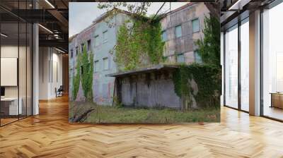 Lost Place in Censenatico, Italy, Europe, 9/18/2018. An old rotten Building. Wall mural