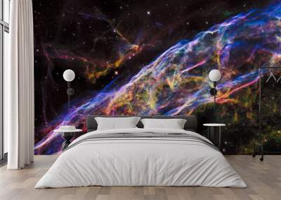 NASA/ESA/Hubble Revisting the Veil Nebula, NGC 6960. Wall mural