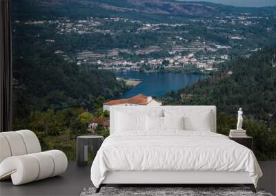 Village in the hills of the Douro Valley, Porto, Portugal. Wall mural