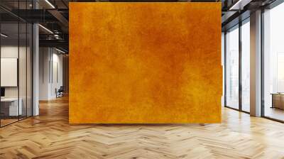 Grunge scratch yellow texture background Wall mural