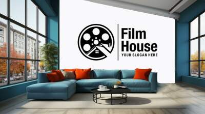 film house production logo design vector Wall mural