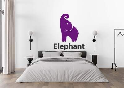 Baby elephant logo Wall mural