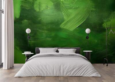 abstract green texture grunge style painting grunge style texture painting and brush strokes Wall mural