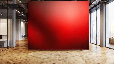 abstract red gradient blurred background with black spot Wall mural