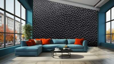 black leather texture for background Wall mural