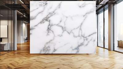 white marble background or texture and copy space horizontal shape Wall mural