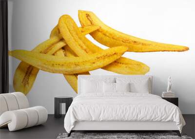 banana chips isolated Wall mural