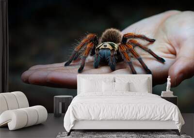 Close-up tarantula spider Wall mural